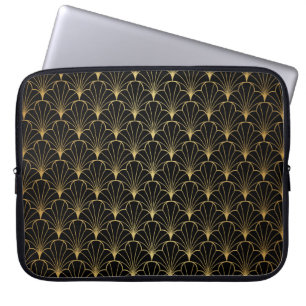 Vintage art deco seamless pattern laptop sleeve