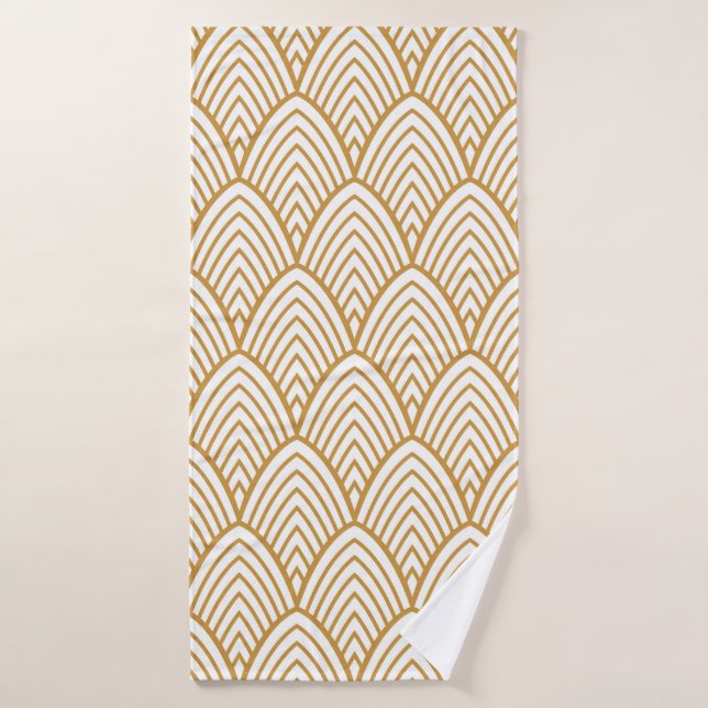 Vintage art deco seamlesspattern bath towel (Bath Towel)