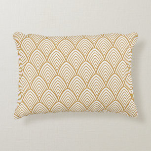 Vintage art deco seamlesspattern decorative cushion