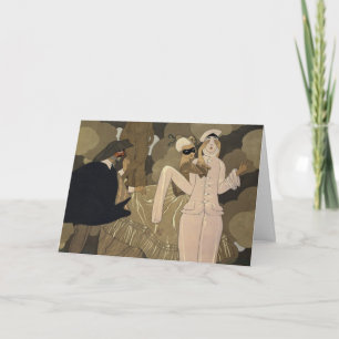 Vintage Art Deco, Surprise by George Barbier Card