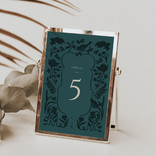 Vintage Art Deco Table Number Card
