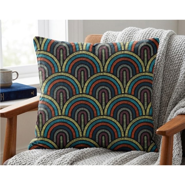 Vintage Art Deco Throw Pillow (Creator Uploaded)