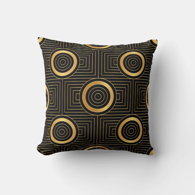 Vintage Art Deco Wallpaper Pattern Cushion (Front)