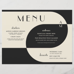 Vintage Art Deco Wedding Black Cream