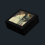 Vintage Art Deco Wedding Bride and Groom Newlyweds Gift Box<br><div class="desc">Vintage illustration love and romance art deco image featuring a bride and groom walking down the aisle after the wedding ceremony. The man is wearing a tuxedo and the woman is wearing a white wedding gown and carrying a bouquet of calla lily flowers. The happy newlywed couple start their marriage....</div>