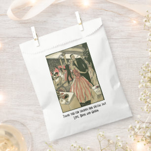 Vintage Art Deco Wedding, Newlyweds First Dance Favour Bag