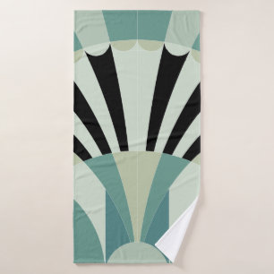 vintage art decor pattern illustration design elem bath towel