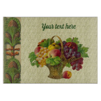 Vintage Art Fruit Basket Personalised