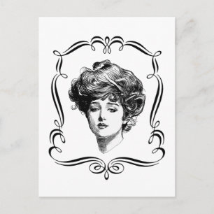 Vintage Art Gibson Girl Postcard