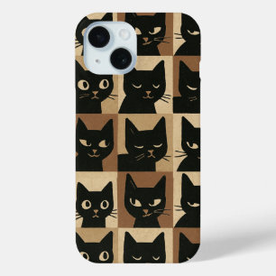 Vintage Art Guitar Cat Lover Case-Mate iPhone Case