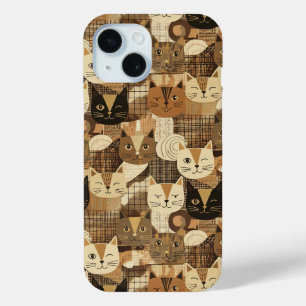 Vintage Art Guitar Cat Lover Case-Mate iPhone Case