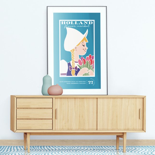 Vintage Art Holland Flower Market Poster (Creator Uploaded)