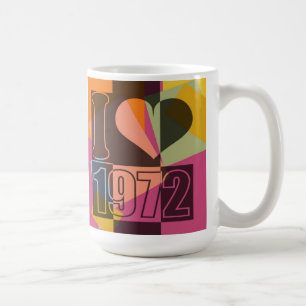 Vintage Art - I love (heart) 1972 - Mug