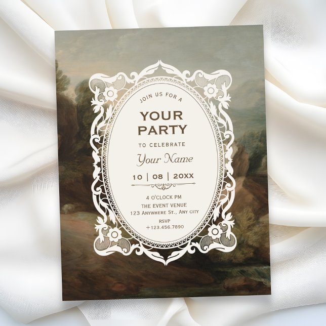 Vintage art  invitation (Creator Uploaded)