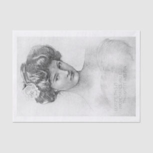 Vintage art Lady decoupage Tissue Paper