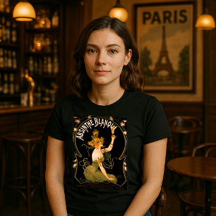 Vintage Art Nouveau Absinthe Blanqui by Nover T-Shirt