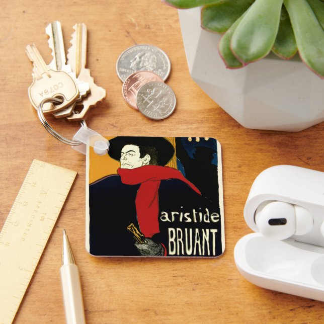 Vintage Art Nouveau Ambassadeurs, Toulouse Lautrec Key Ring (Desk)