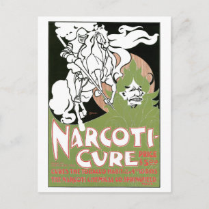 Vintage Art Nouveau anti smoking ad Postcard