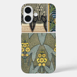 Vintage Art Nouveau Arrowhead Garden Flowers iPhone 16 Case
