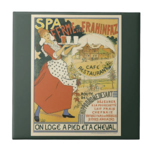 Vintage Art Nouveau, Beer Bar Restaurant and Cafe Ceramic Tile