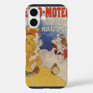Vintage Art Nouveau, Benzo Moteur by Jules Cheret iPhone 16 Case