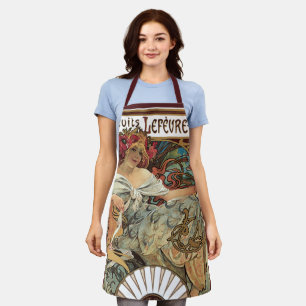 Vintage Art Nouveau, Biscuits by Alphonse Mucha Apron