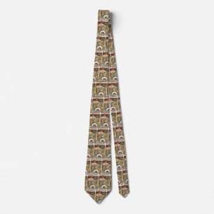 Vintage Art Nouveau, Biscuits by Alphonse Mucha Tie