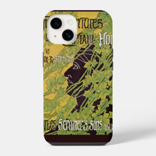 Vintage Art Nouveau Book, Captain Horn Adventures iPhone Case