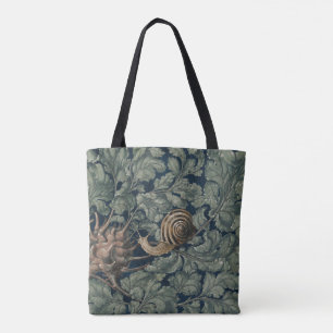 Vintage Art Nouveau Botanical Snail Antique Tote Bag