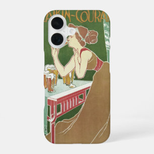 Vintage Art Nouveau Brasserie Fraikin-Courard Beer iPhone 16 Case