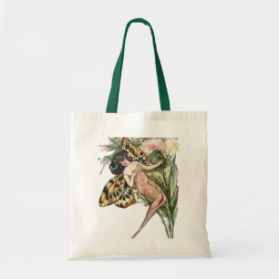 Vintage Art Nouveau Butterfly Fairy Tote Bag