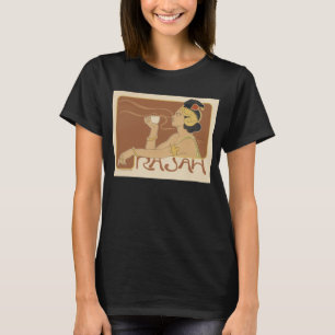 Vintage Art Nouveau Cafe Rajah, Lady with Coffee T-Shirt
