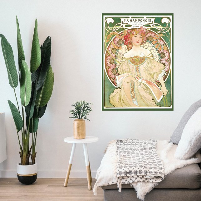 Vintage Art Nouveau, Champenois by Alphonse Mucha Poster (Creator Uploaded)