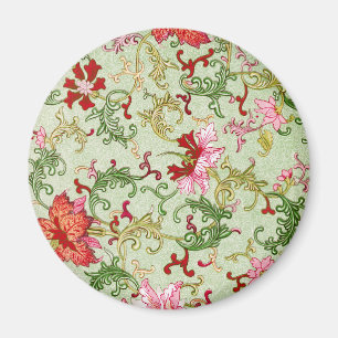 Vintage Art Nouveau Chinese Floral Chinoiserie Magnet