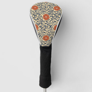 Vintage Art Nouveau Chinese Peony Floral Pattern Golf Head Cover