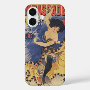 Vintage Art Nouveau Dancer French Poster iPhone 16 Case