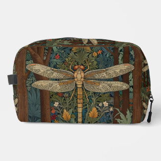Vintage art nouveau dragonfly boho chic dopp kit