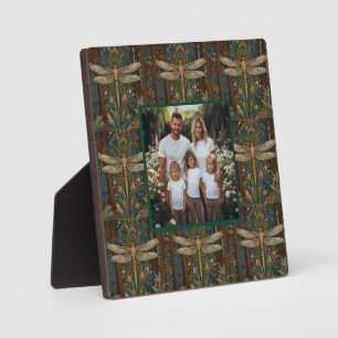 Vintage art nouveau dragonfly boho chic plaque