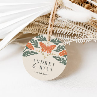 Vintage Art Nouveau Favour Gift Tag