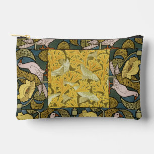 Vintage Art Nouveau Fish Pigeon Pattern Verneuil Accessory Pouch