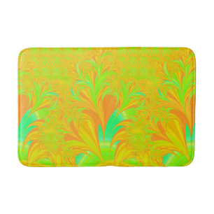 Vintage Art Nouveau Floral Garden Bath Mat