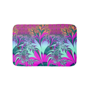 Vintage Art Nouveau Floral Garden Bath Mat