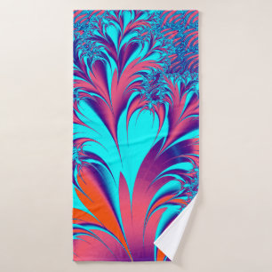 Vintage Art Nouveau Floral Garden Bath Towel