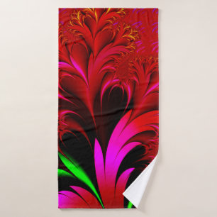 Vintage Art Nouveau Floral Garden Bath Towel