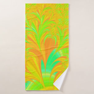 Vintage Art Nouveau Floral Garden Bath Towel