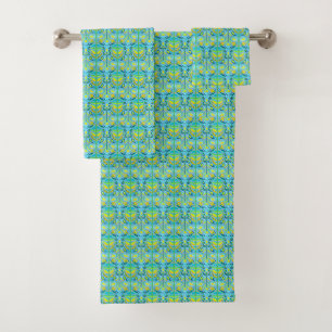 Vintage: Art Nouveau Floral Garden Bath Towel Set