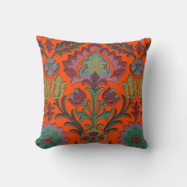 Vintage: Art Nouveau Floral Garden Cushion (Front)