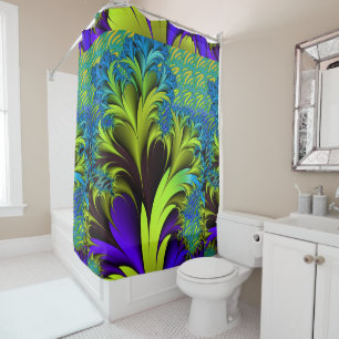 Vintage Art Nouveau Floral Garden  Shower Curtain