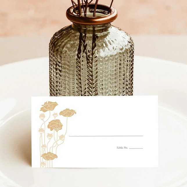 Vintage Art Nouveau Folded Place Card (Creator Uploaded)