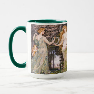Vintage Art Nouveau Four Seasons by Walter Crane Mug